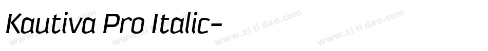 Kautiva Pro Italic字体转换